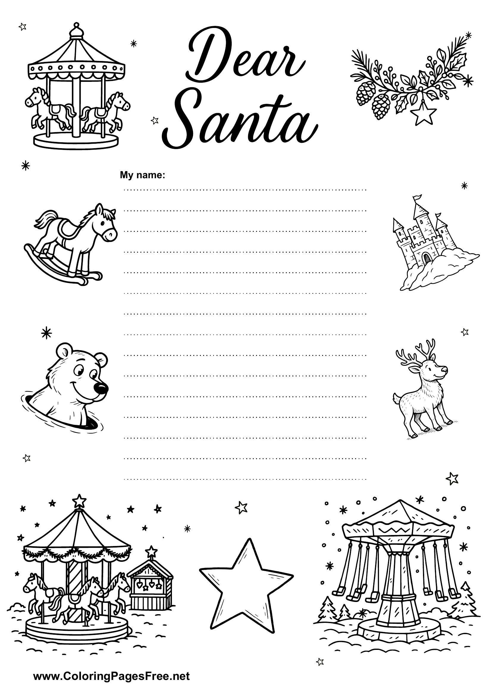 Wish List for Boys and Girls Printable