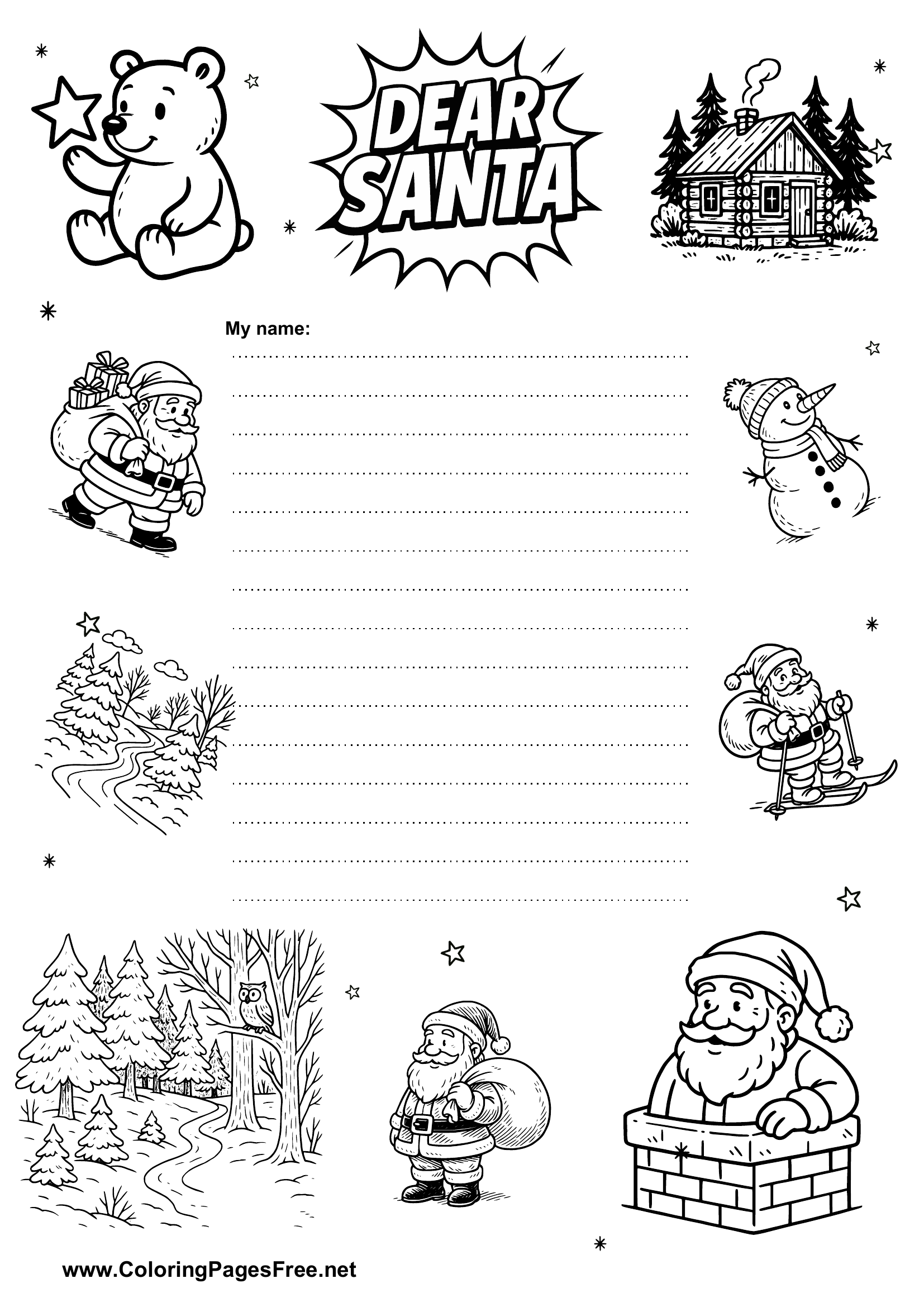 Wish List PDF for Kids Printable