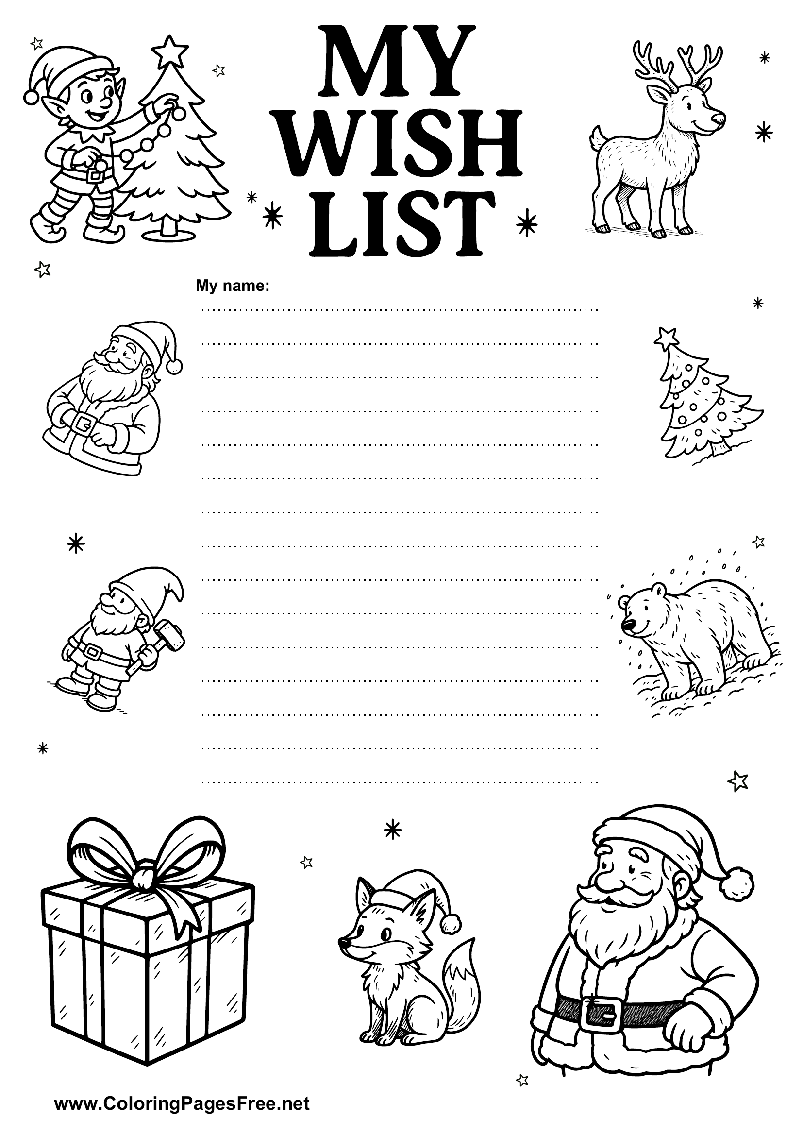 Wish List PDF Format