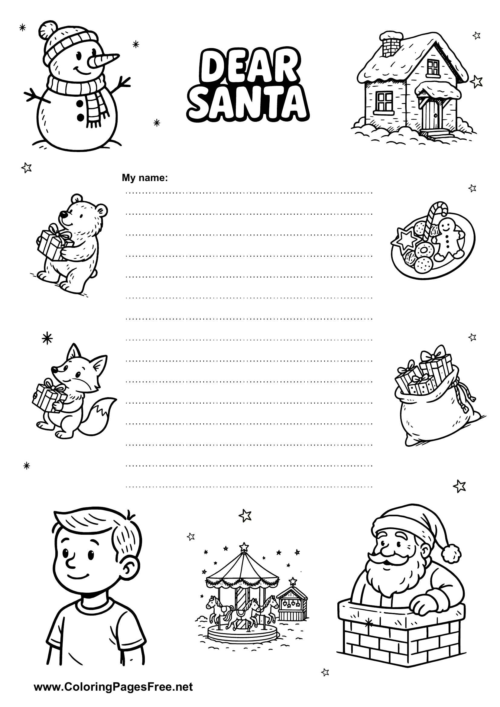Wish List Winter Motifs Printable