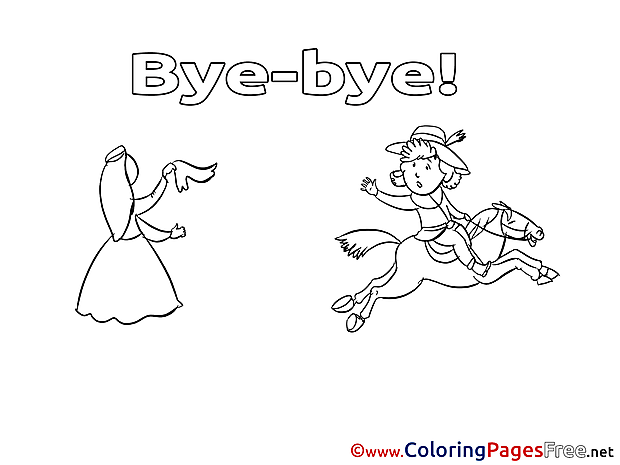 Prince Colouring Page Good bye free