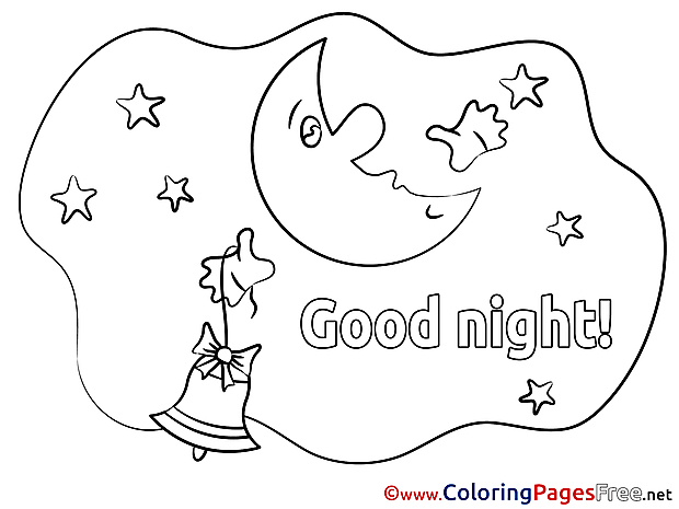 Printable Good Night Coloring Sheets