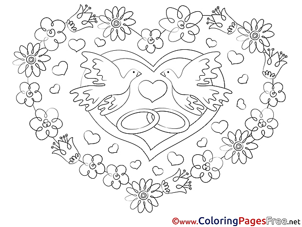 Flowers free Love Coloring Sheets