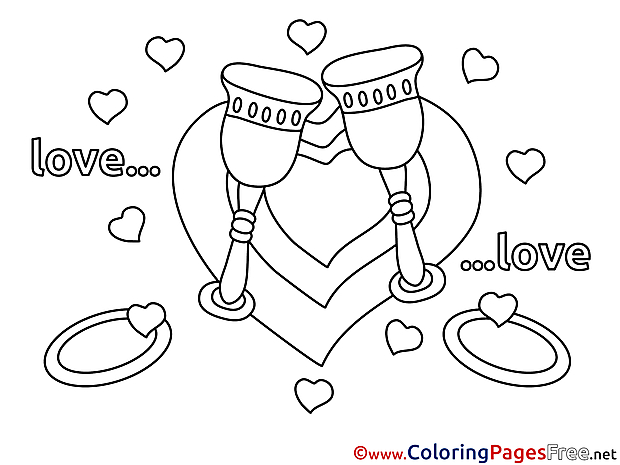 Glasses Coloring Sheets Love free