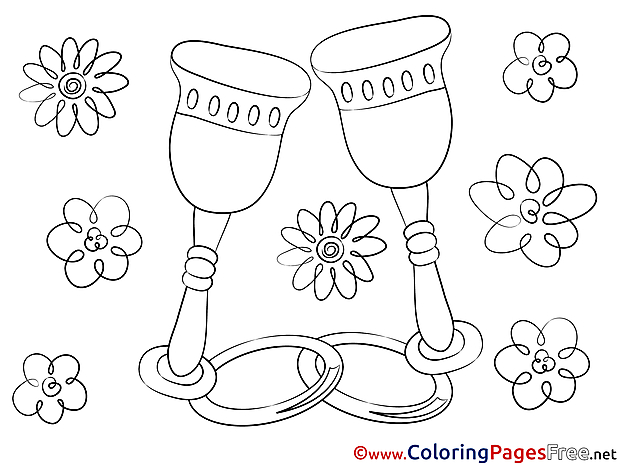 Glasses Love Coloring Pages free