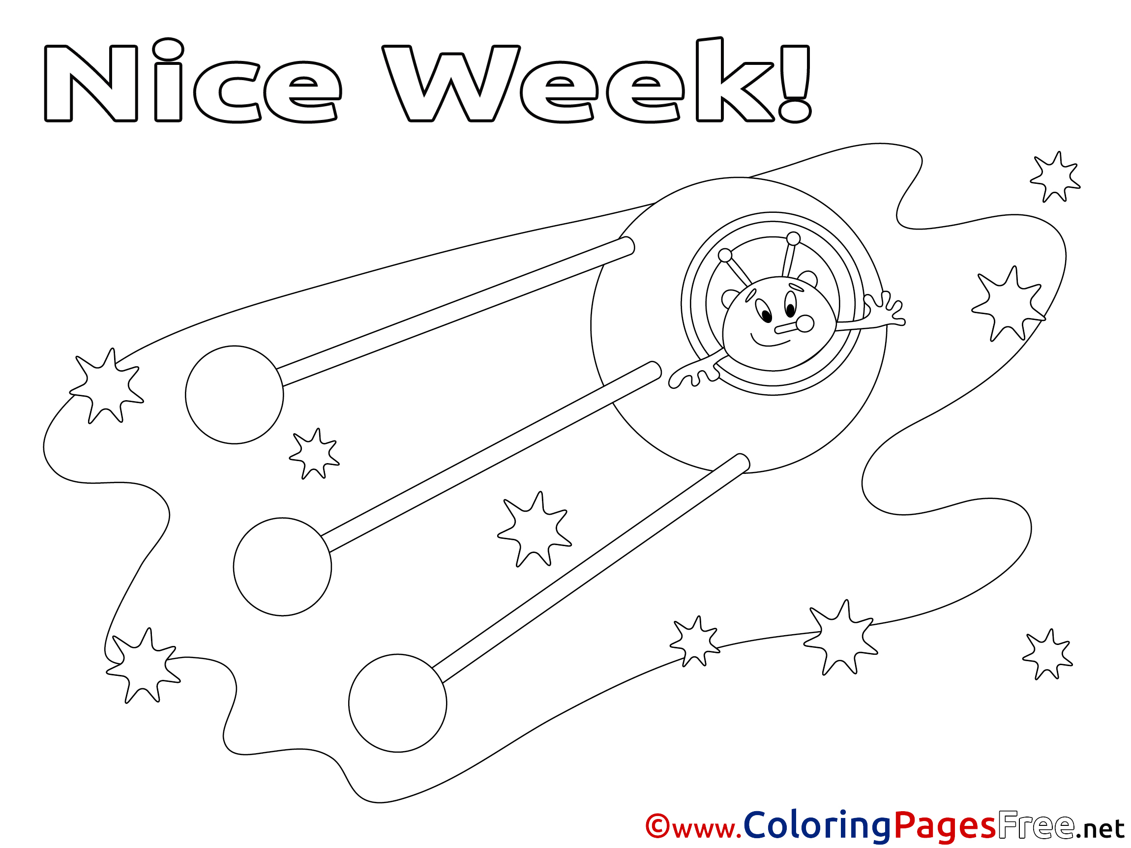 Space Coloring Sheets Nice Week free