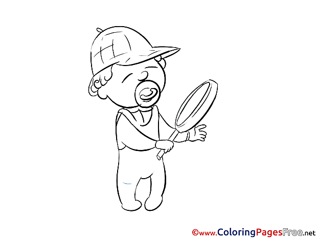 Baby Children Coloring Pages free