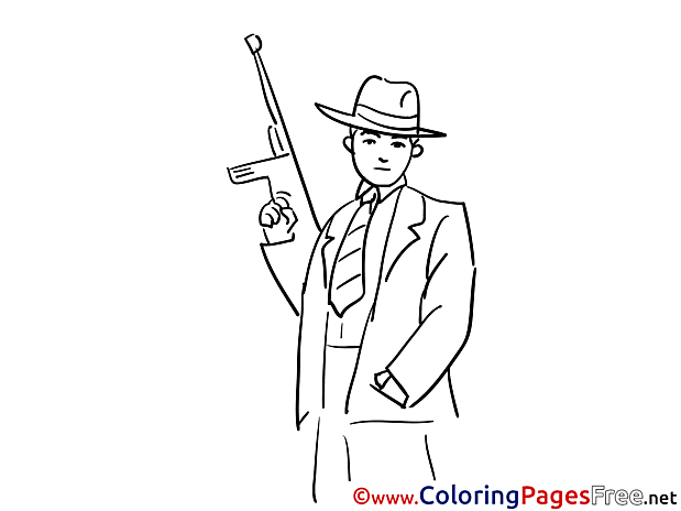 Gangster Kids download Coloring Pages