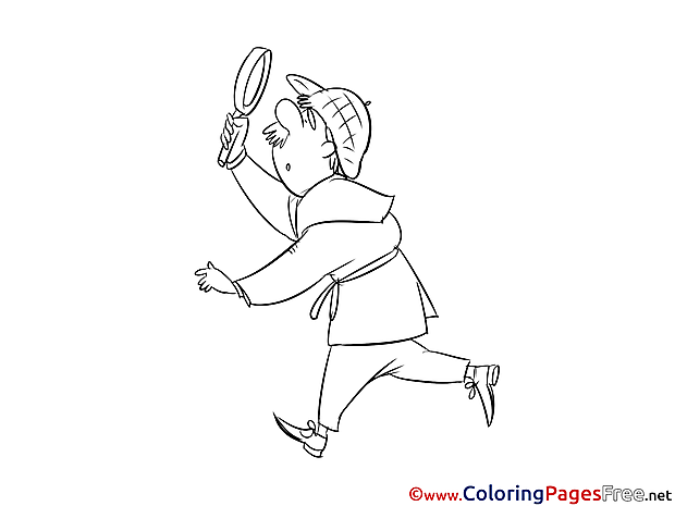 Loupe Colouring Sheet download free