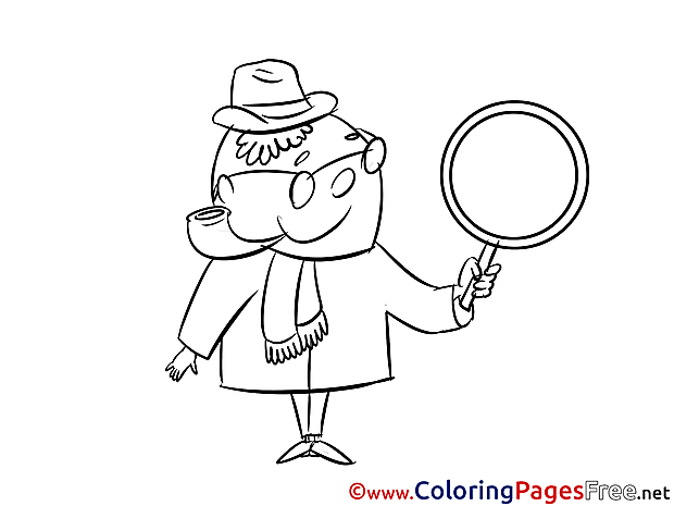 Loupe Kids free Coloring Page