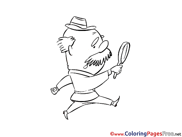 Old Man free printable Coloring Sheets