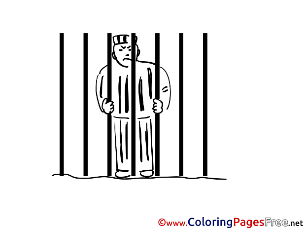 Prisoner download Colouring Sheet free