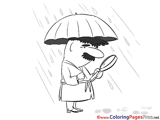 Rain Kids download Coloring Pages