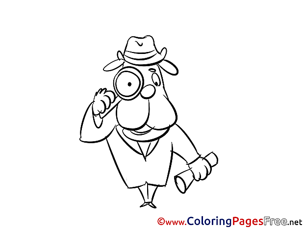 Sleuth Coloring Pages for free