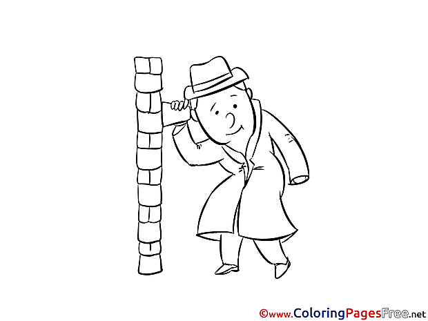 Spy for free Coloring Pages download