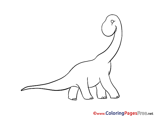 Brachiosaurus Children Coloring Pages free