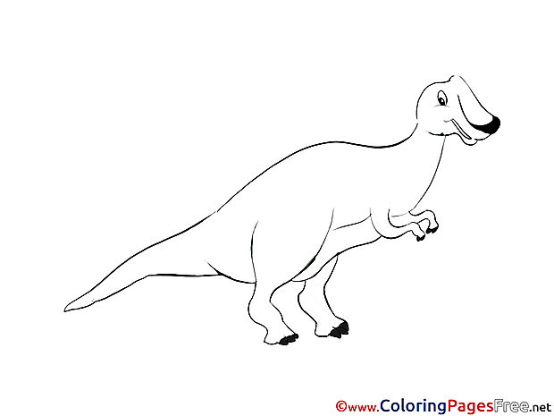 Image Dinosaur Colouring Page printable free