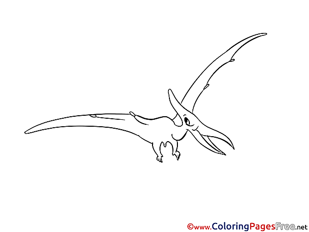 Pterodactyl free printable Coloring Sheets