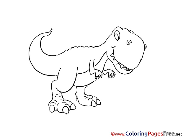 T-Rex for Children free Coloring Pages
