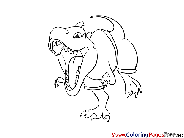 T-Rex printable Coloring Sheets download