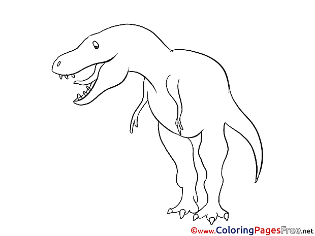 Tyrannosaurus Kids download Coloring Pages