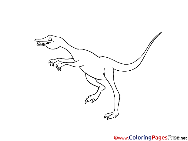 Velociraptor printable Coloring Sheets download