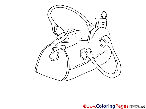 Bag for free Coloring Pages download