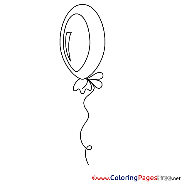 Ballon download printable Coloring Pages