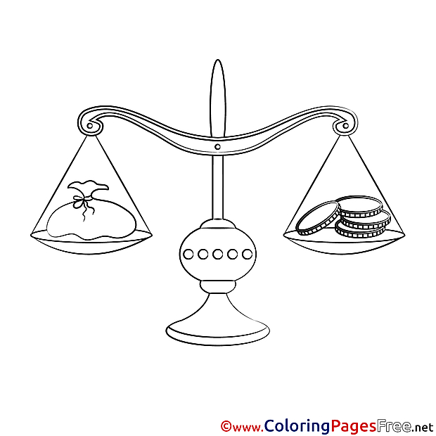 Bank Balance Children Coloring Pages free