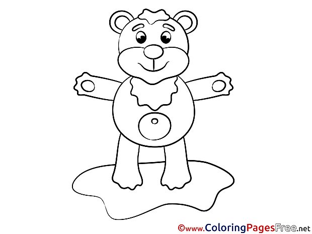 Bear Children Coloring Pages free