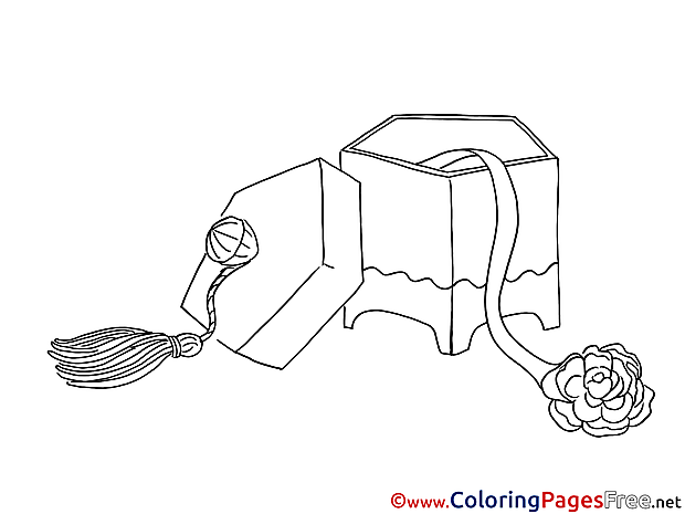 Box Flower Children Coloring Pages free