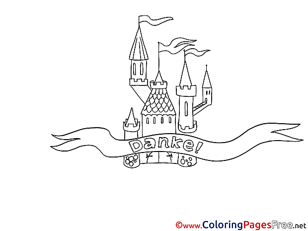 Castle printable Coloring Pages for free