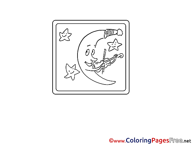Crescent printable Coloring Pages for free