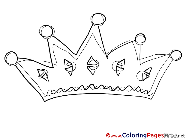 Crown Kids download Coloring Pages