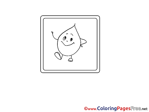 Drop Coloring Pages for free