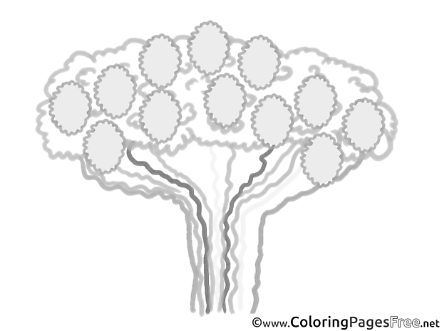 Family Tree Children download Colouring Page
