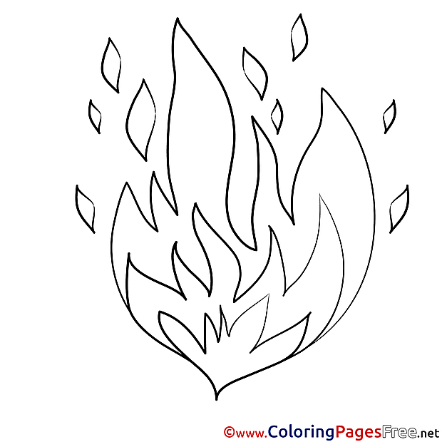 Fire Coloring Sheets download free