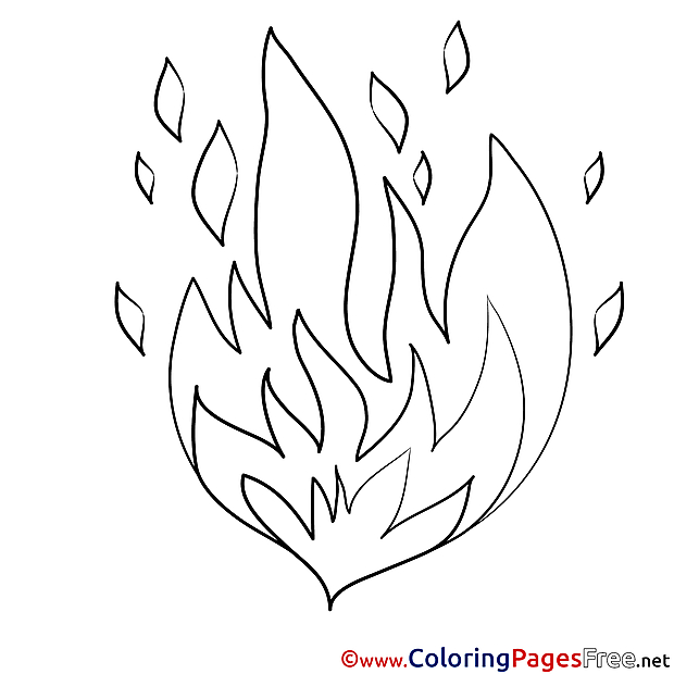 Fire Coloring Sheets download free