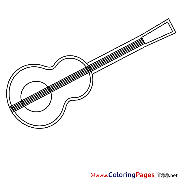 Guitar Coloring Pages for free