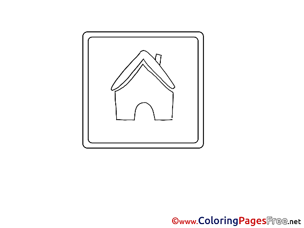 House Coloring Pages for free