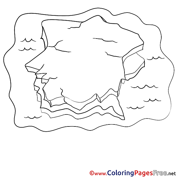 Iceberg download printable Coloring Pages