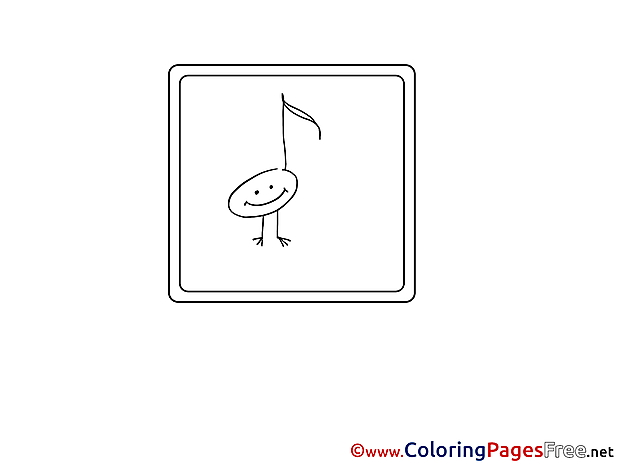 Note free Colouring Page download