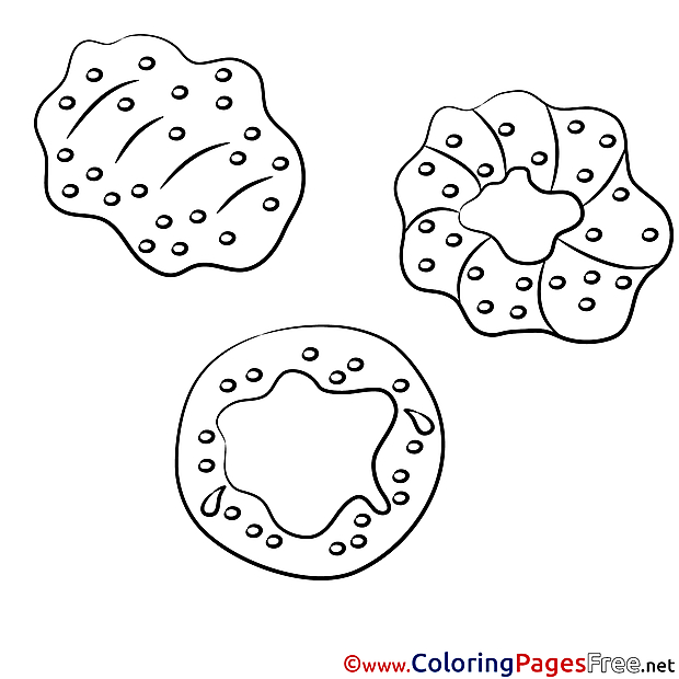 Pretzel Coloring Pages for free