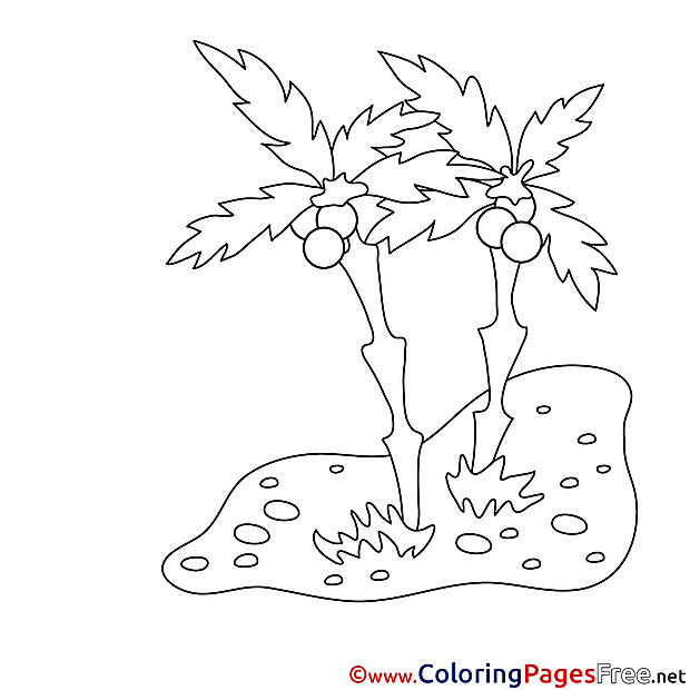 Sand Palms Coloring Sheets download free