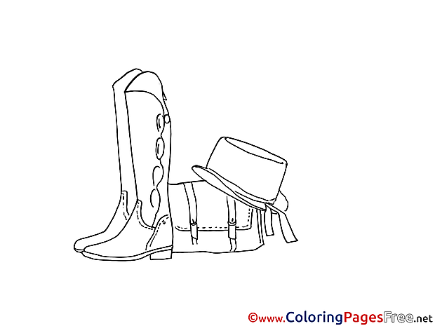 Shoes Hat Coloring Sheets download free