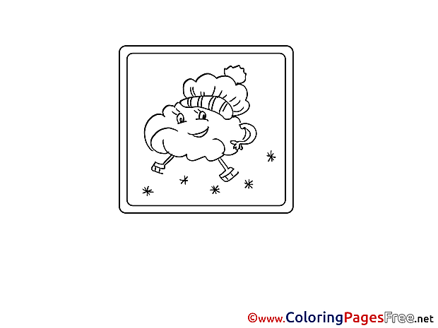 Skates Cloud Coloring Sheets download free