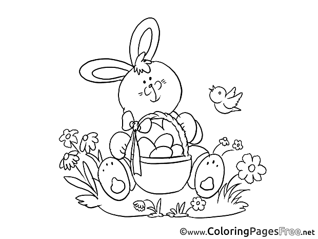 Bunny Coloring Pages Easter