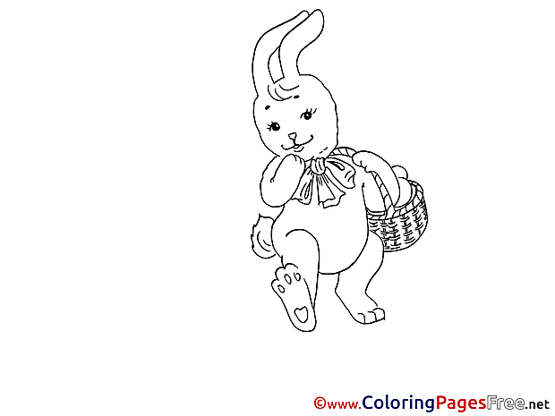 Bunny Easter Coloring Pages download