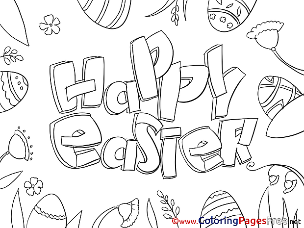 Celebration printable Coloring Pages Easter