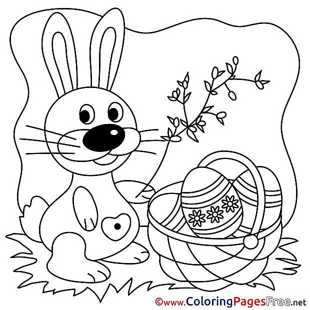 Easter Bunny Coloring Pages download